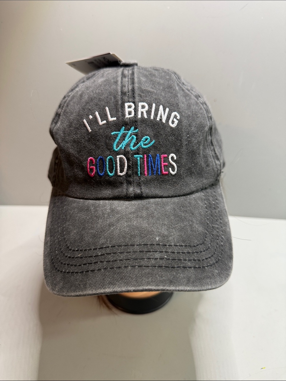 David and Young Charcoal Baseball Cap "I'll Bring the Good Times"